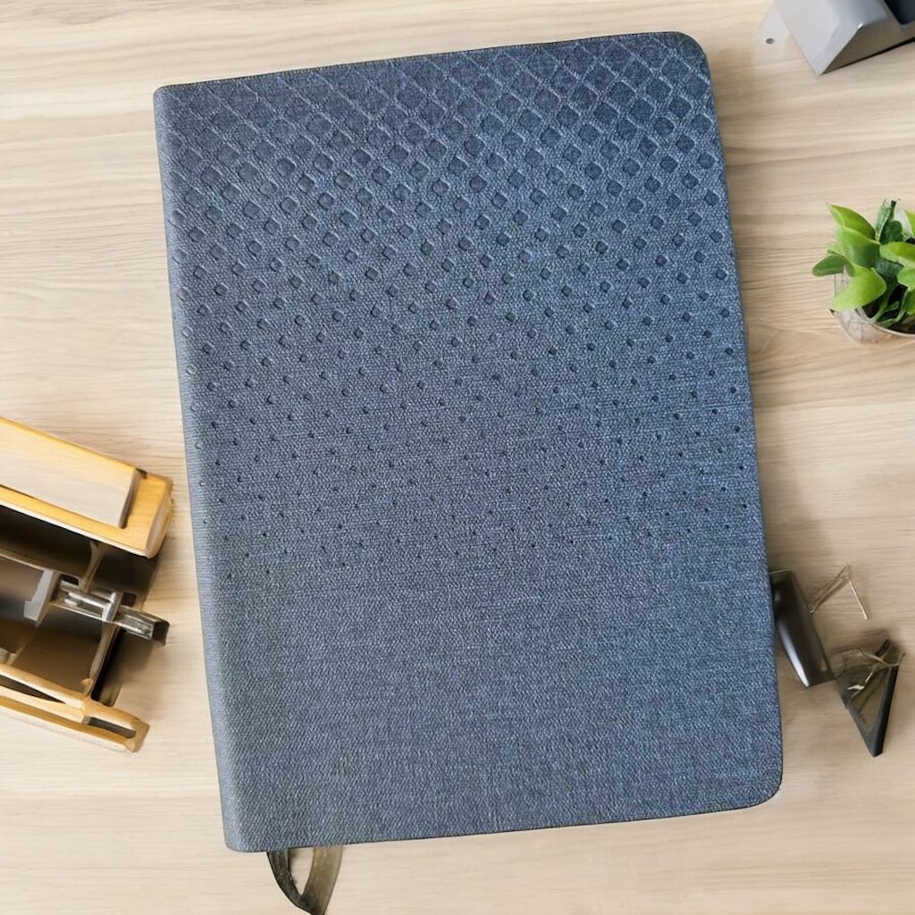 Khadi Blue - A5 Notebook - Karigar Chiriyaa