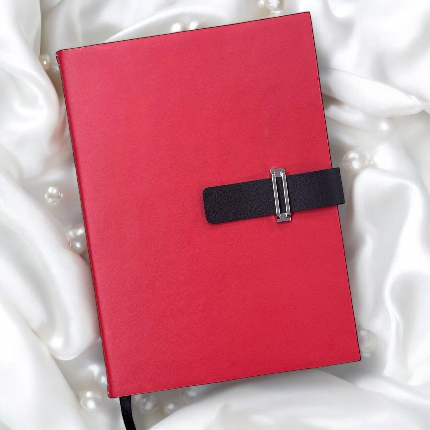 Half Red Black - A5 Notebook - Karigar Chiriyaa