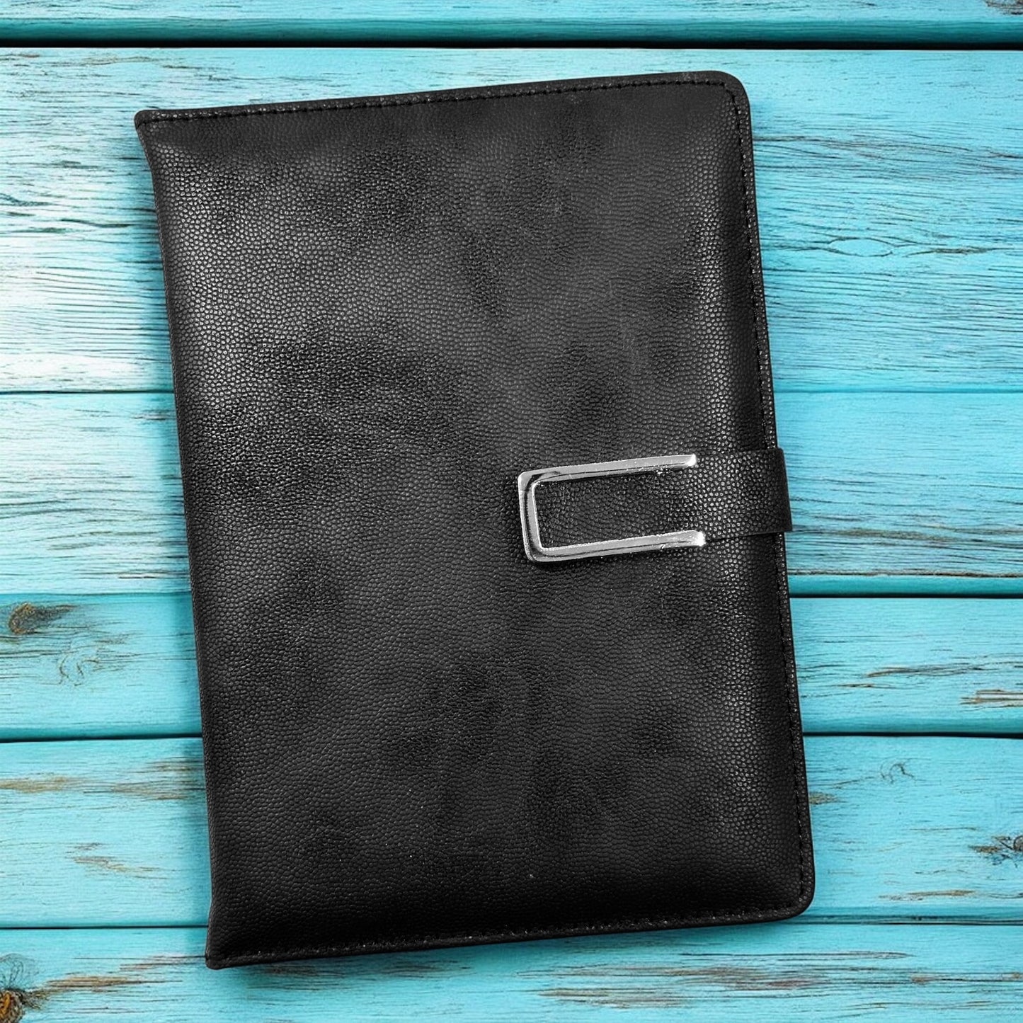 Black Cloud Pearl Texture - A5 Notebook - Karigar Chiriyaa