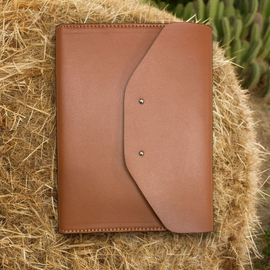 Tan Envelope Style - A5 Notebook - Karigar Chiriyaa