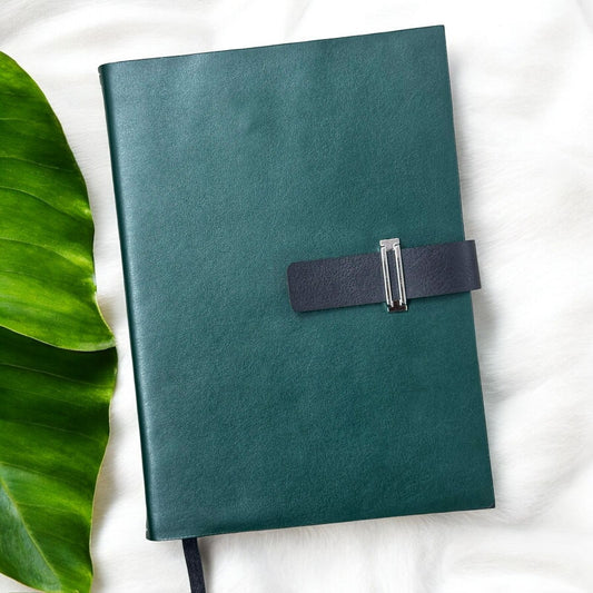 Half Green Black - A5 Notebook - Karigar Chiriyaa