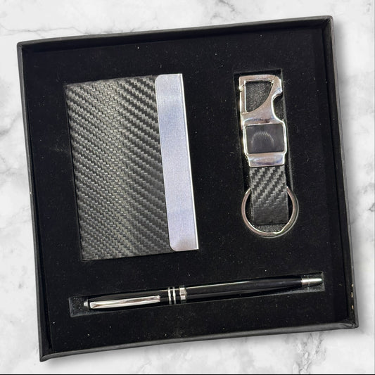 Black Fiber 3 in 1 Gift Set - Karigar Chiriyaa