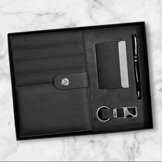 Black Stips 4 in 1 Gift Set - Karigar Chiriyaa