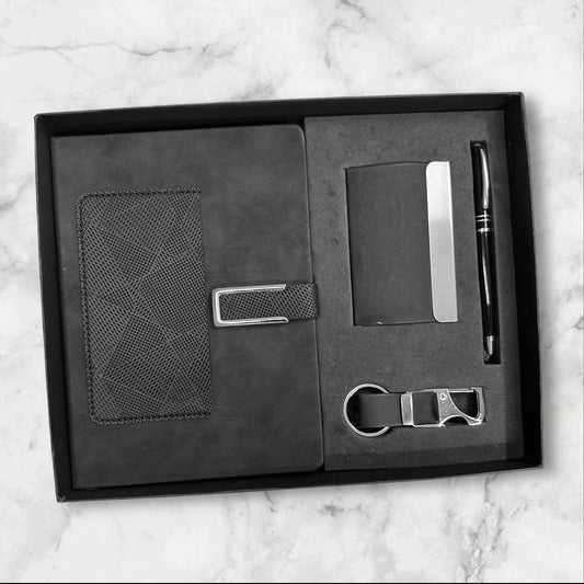 Black Pocket 4 in 1 Gift Set - Karigar Chiriyaa