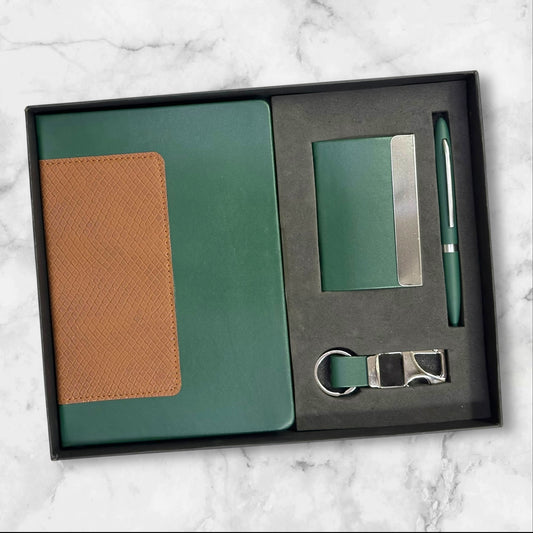 Forest Green 4 in 1 Gift Set - Karigar Chiriyaa