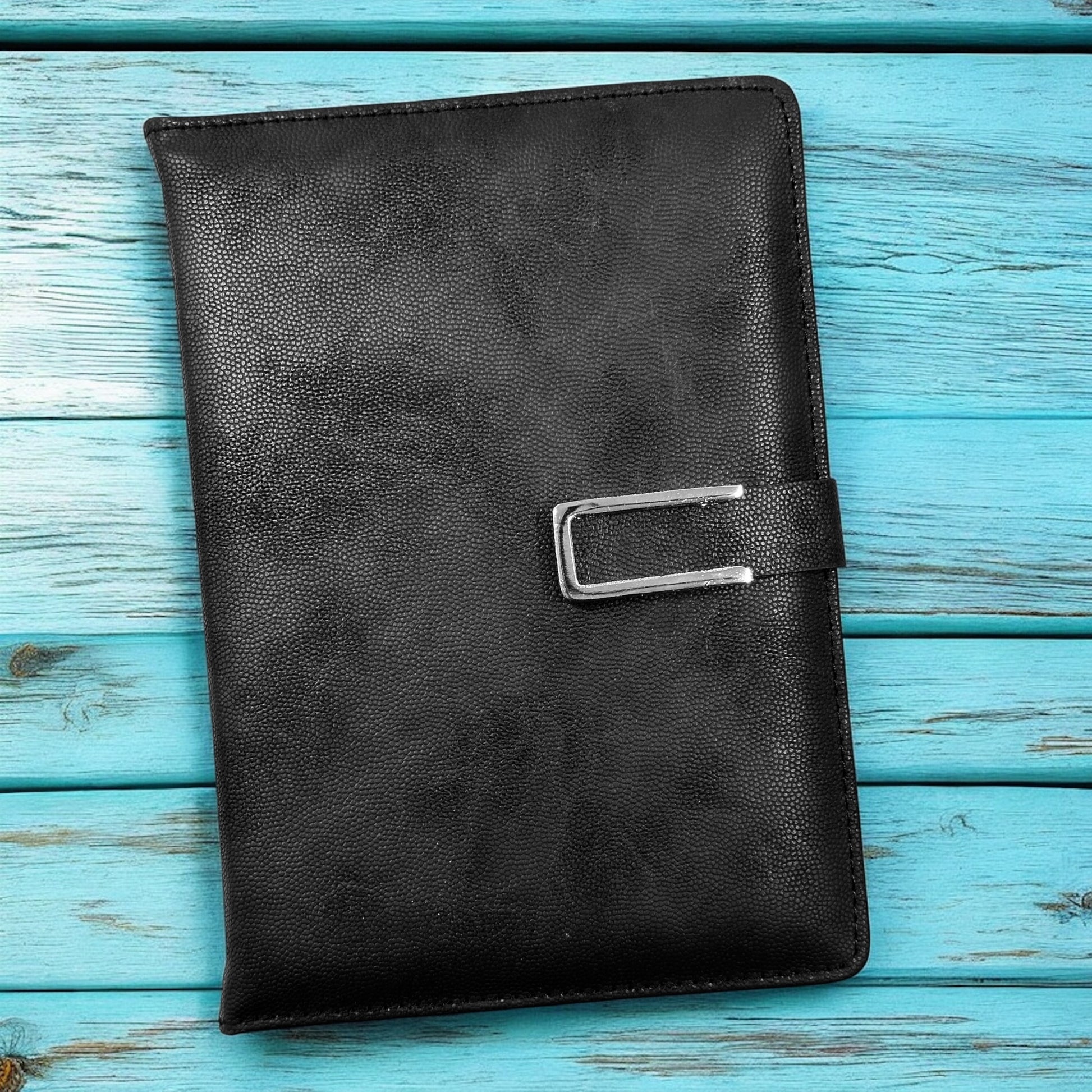 Black Cloud Pearl Texture - A5 Notebook - Karigar Chiriyaa