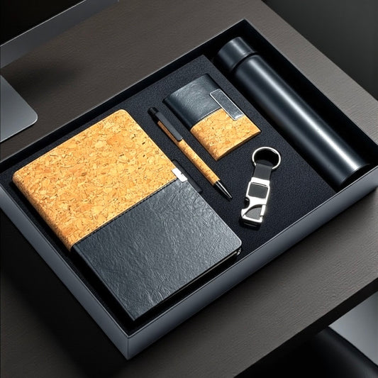 Cork & Black Dual 5 in 1 gift set - Karigar Chiriyaa