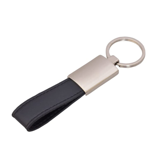 Premium black band metal keychain - Karigar Chiriyaa